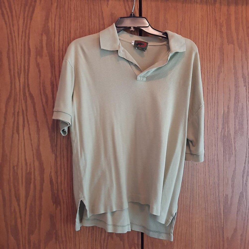 Boston Traders Polo Shirt Green Size M Preloved Good Condition
